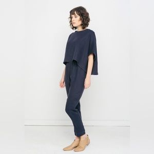 Elizabeth Suzann Tilda Navy Linen Pants in XS
